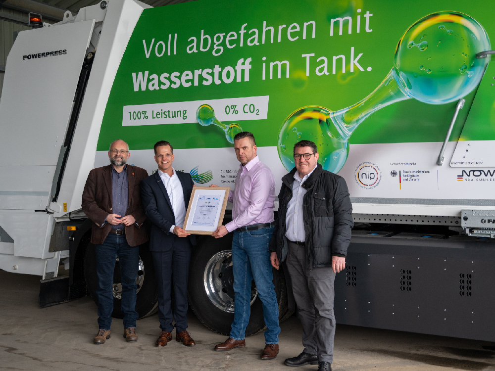 BDG wird erster Entsorger im Land Brandenburg mit Wasserstoff-Abfallsammelfahrzeugen