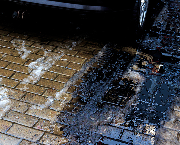 Beseitigung einer Ölspur